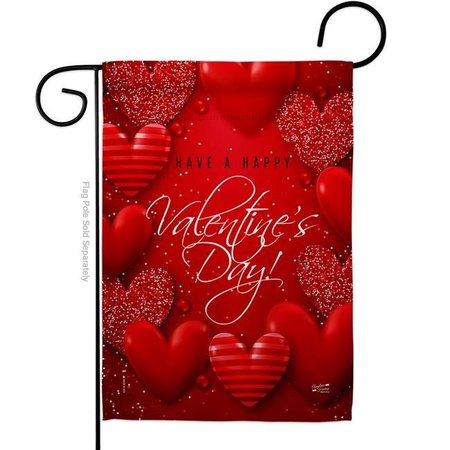 ANGELENO HERITAGE Angeleno Heritage G135398-BO 13 x 18.5 in. All of Heart Garden Flag with Spring Valentines Double-Sided Decorative Vertical House Decoration Banner Yard Gift G135398-BO